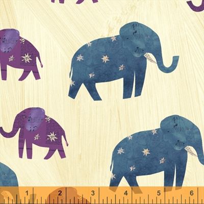 Wish- Starry Elephants- Old Paper